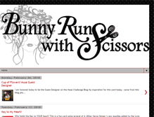 Tablet Screenshot of bunnyrunswithscissors.com
